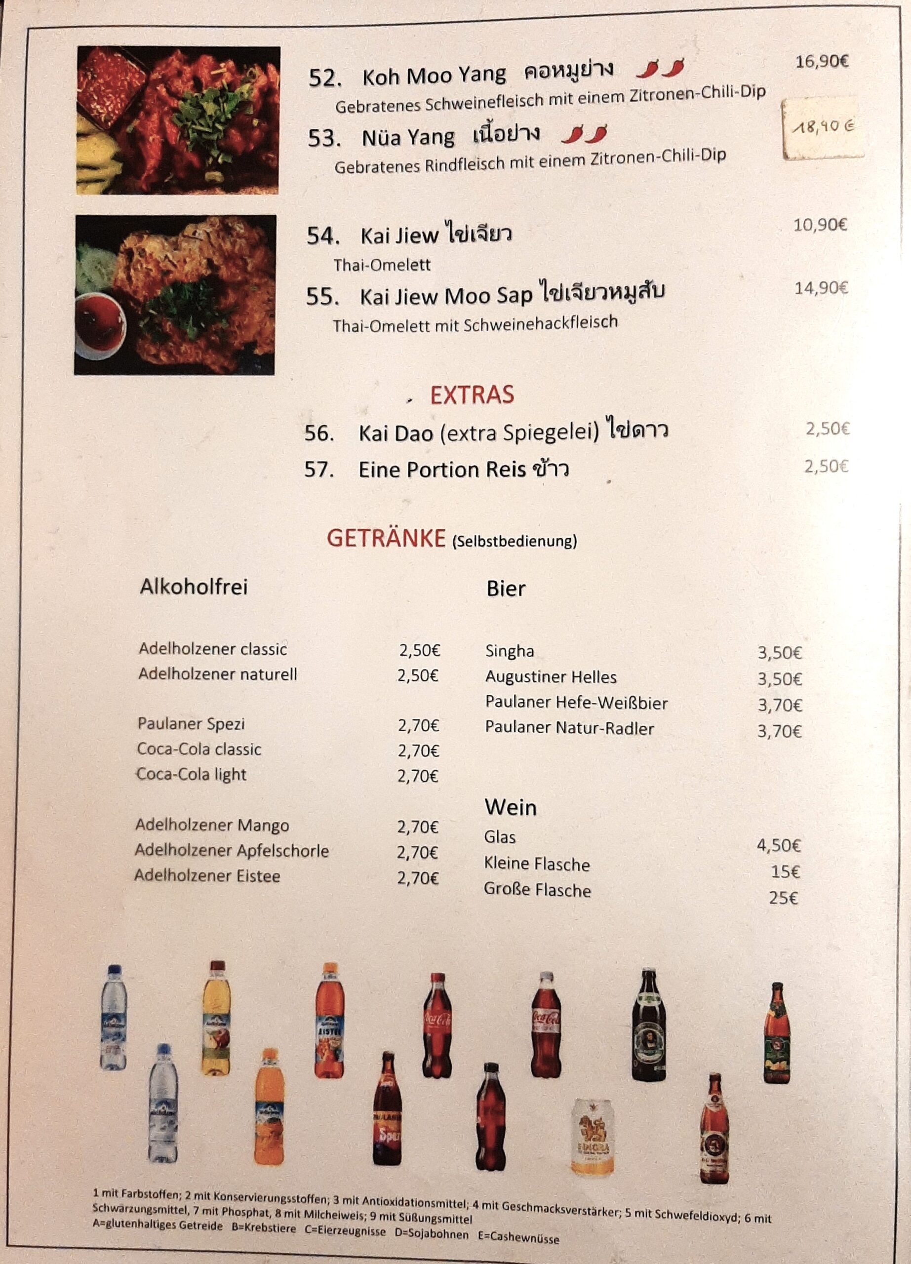 Krua Thai Imbiss Speisekarte 10