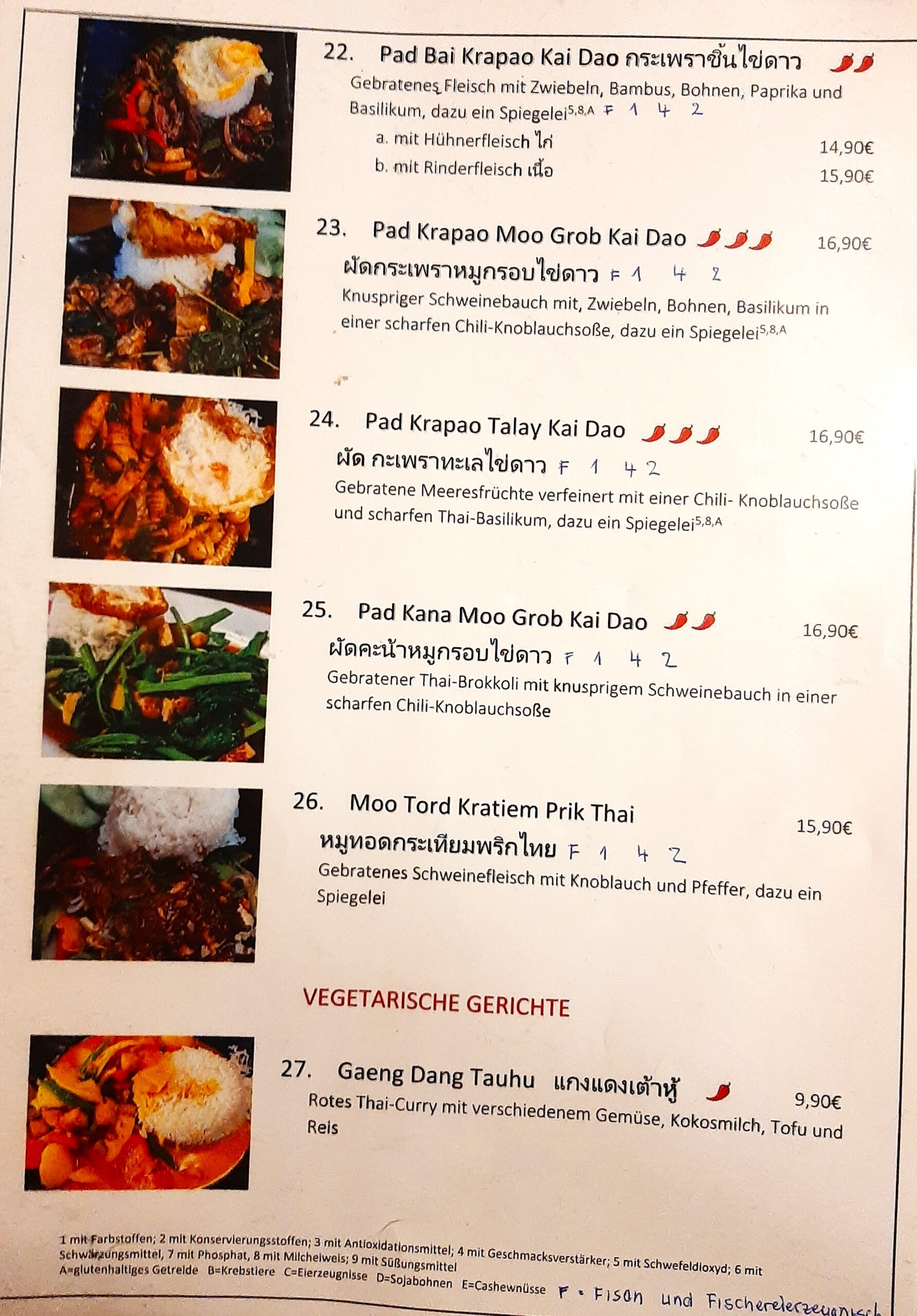 Krua Thai Imbiss Speisekarte 5